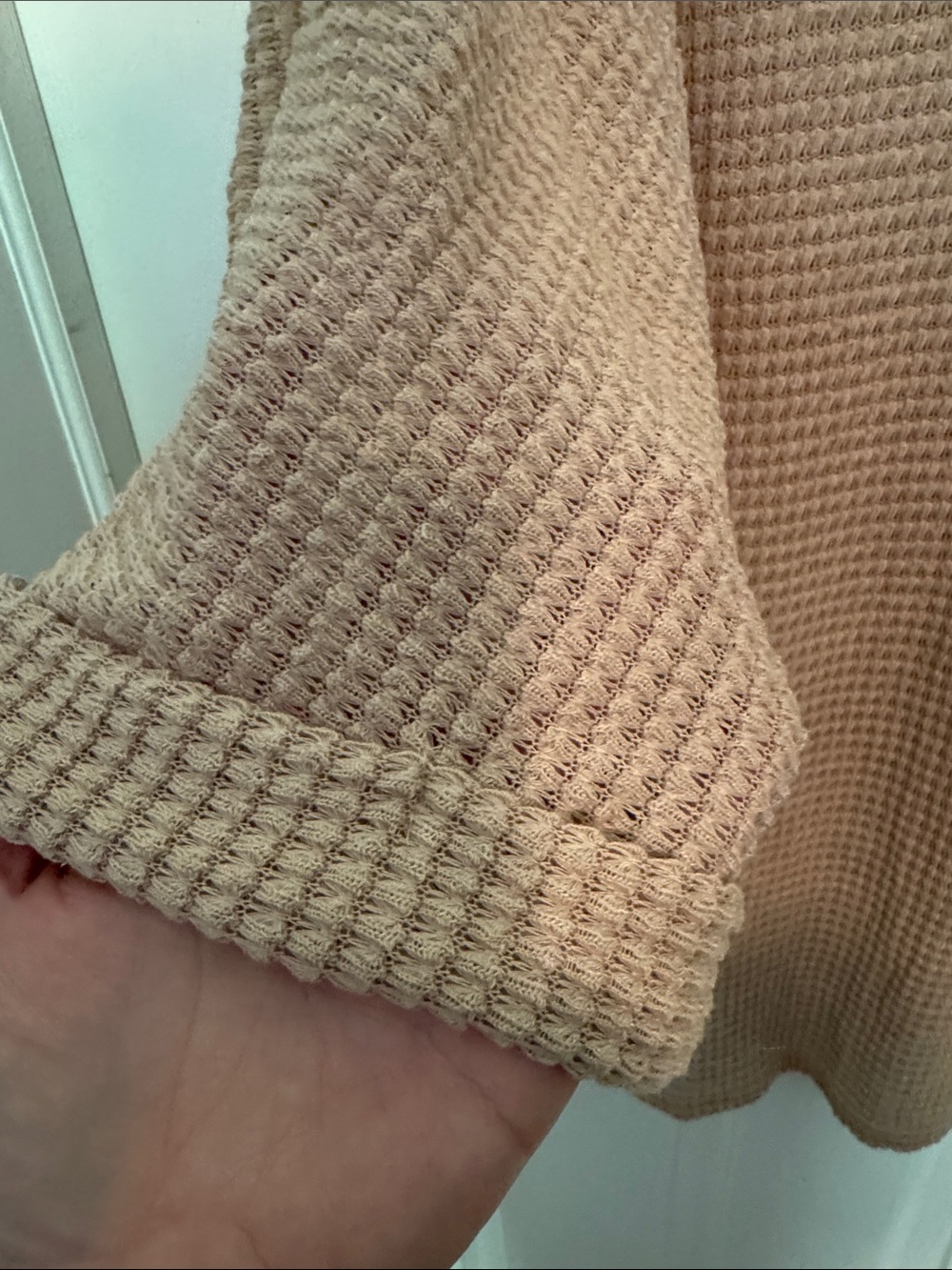 NWOT ANDREE BY UNIT Waffle Knit Top - Picture 4 of 6